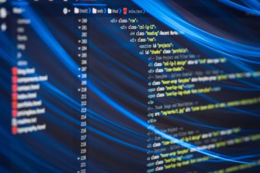 Html ve Css kod ekran ışık efektleri ile Geliştirme.
