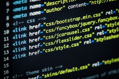 Html ve Css kod geliştirme ekran görüntüsü.