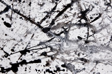 Soyut dışavurumculuk desen. Damla resim stili. Siyah ve beyaz boya.