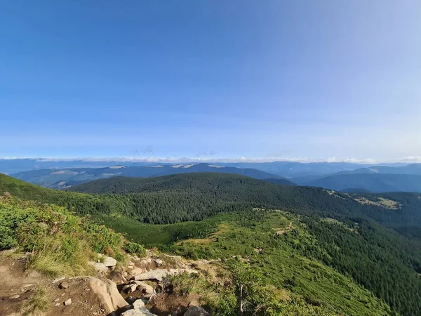Dağlardaki güzel yaz manzarası 