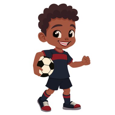 Futbolcu çocuk çizgi filmi.