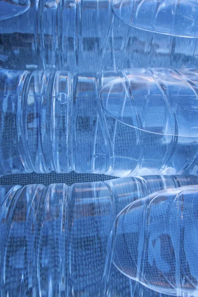 Chiudere Bottiglie Acqua Plastica — Foto Stock