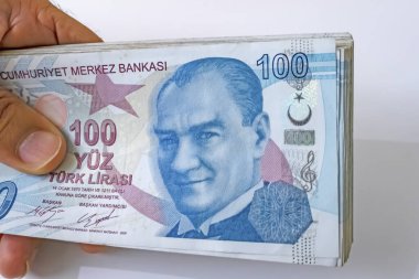 100 lira Türk banknotunu kapat.