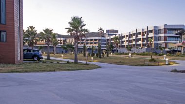 Alacati, İzmir, 15 Ağustos 20.Resort Zigana Alacati, Ege Denizi 'nin büyüleyici dokusu ve maviliğin eşsiz güzelliği ile çevrili bir körfezde yer almaktadır. Tesisin genel görünümü .