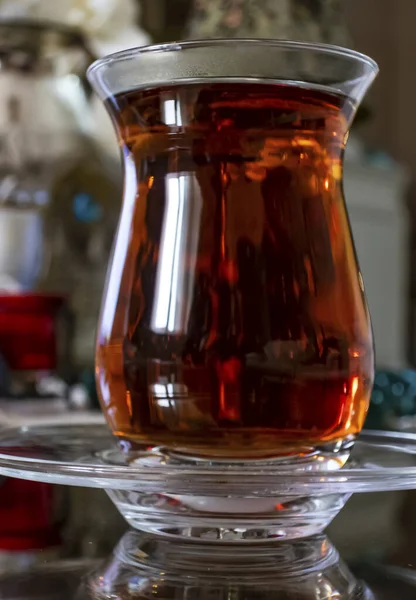Close Ready Drink Turkish Tea — Stock Photo, Image