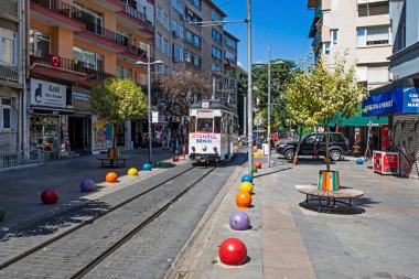 Kadıköy, İstanbul, Türkiye-Ağustos 30,2020. İstanbul 'un Kadıköy ilçesinden yaz mevsiminde kent manzarası