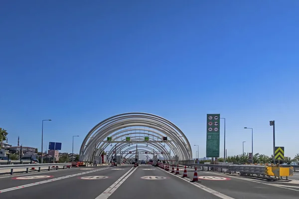 Istanbul Türkei August 2020 Avrasya Tunnel Der Die Kontinente Europa — Stockfoto
