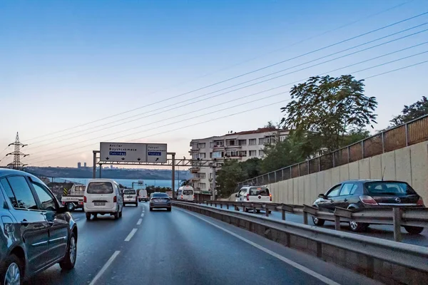 Istanbul Turkey August 2020 Istanbul Urban Intercity Motor Vehicle Road — стоковое фото