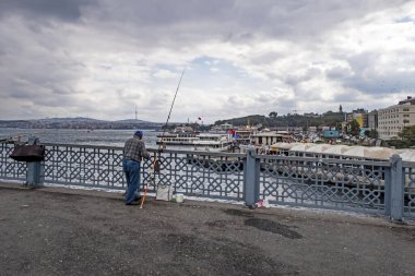 İstanbul 'un tarihi yarımadasından şehir ve şehir manzarası, Avrupa ve Asya kıtasının ortasındaki rüya şehir..