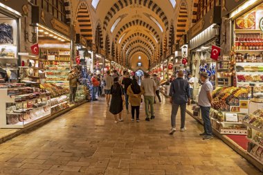 İstanbul 'un tarihi yarımadasından şehir ve şehir manzarası, Avrupa ve Asya kıtasının ortasındaki rüya şehir..