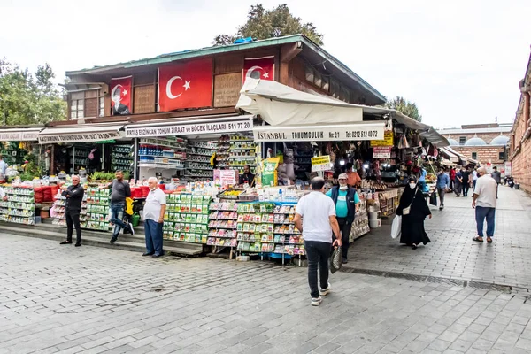 Stanbul Tarihi Yarımadasından Şehir Şehir Manzarası Avrupa Asya Kıtasının Ortasındaki — Stok fotoğraf