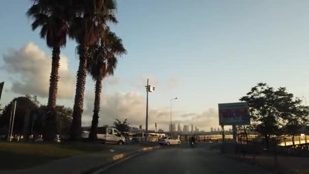 Istanbul Törökország Augusztus 2020 Közúti Közlekedés Városi Kilátás Isztambulban Álom — Stock videók