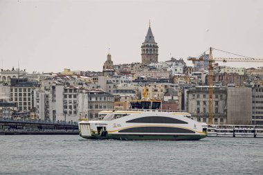 İstanbul, 18 Şubat 2021, İstanbul, Avrupa ile Asya kıtası arasındaki rüya şehir. Tarihi ve doğal güzellikleriyle eski kentten ve İstanbul 'dan gelen turistik manzaralar.