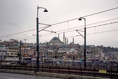 İstanbul, 18 Şubat 2021, İstanbul, Avrupa ile Asya kıtası arasındaki rüya şehir. Tarihi ve doğal güzellikleriyle eski kentten ve İstanbul 'dan gelen turistik manzaralar.