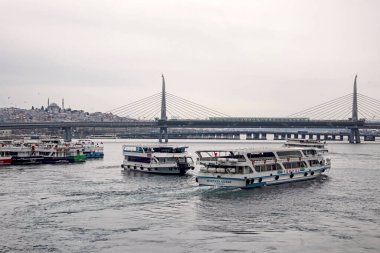 İstanbul, 18 Şubat 2021, İstanbul, Avrupa ile Asya kıtası arasındaki rüya şehir. Tarihi ve doğal güzellikleriyle eski kentten ve İstanbul 'dan gelen turistik manzaralar.