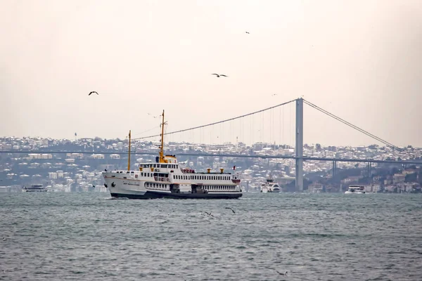 Κωνσταντινούπολη Τουρκία Φεβρουάριος 2021 Κωνσταντινούπολη Είναι Ονειρική Πόλη Μεταξύ Της — Φωτογραφία Αρχείου