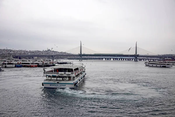 Istanbul Pavo Febrero 2021 Estambul Ciudad Ensueño Entre Europa Continente — Foto de Stock