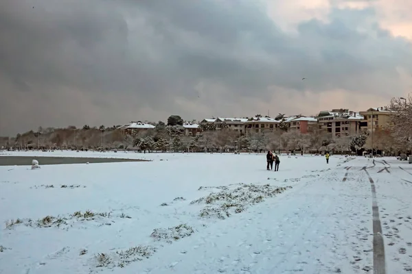 Yeilky Istanbul Turquia Fevereiro 2021 Estação Inverno Vista Para Mar — Fotografia de Stock