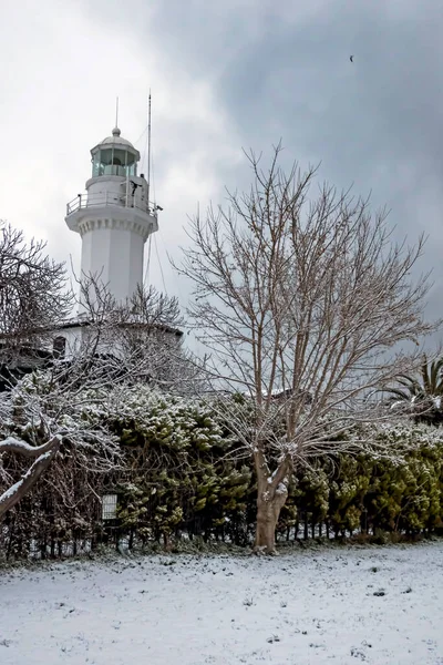 Yeilky Istanbul Turkey February 2021 Temporada Invierno Vista Mar Desde — Foto de Stock