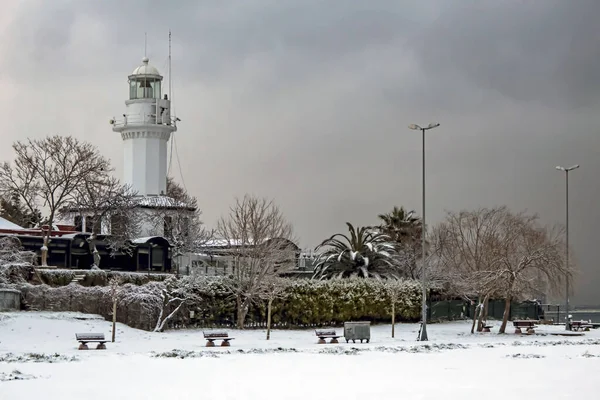 Yeilky Istanbul Turkey February 2021 Зимовий Сезон Вид Єсілкового Району — стокове фото