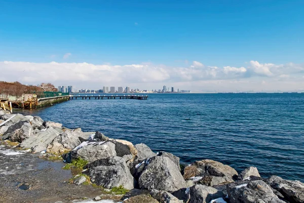 Yeilky Istanbul Turkey Februar 2021 Blick Auf Die Wintersaison Vom — Stockfoto