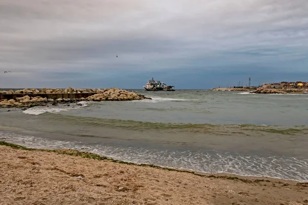 Yeilky Istanbul Turkey Únor 2021 Zimní Sezóna Výhled Moře Oblasti — Stock fotografie