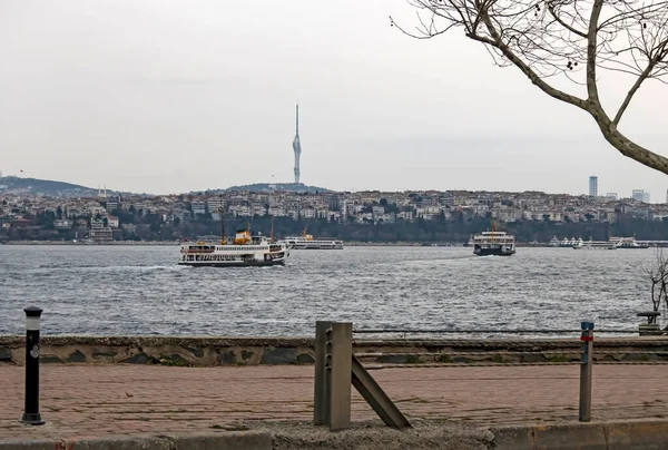 Istanbul Turquie 1Er Mars 2021 Bosphore Marmara Vue Sur Mer — Photo