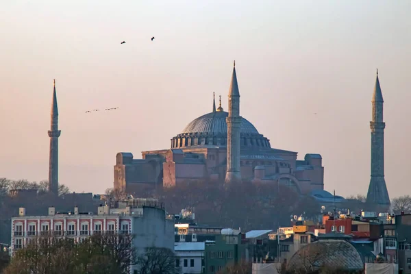 Istanbul Dinde Avril 2021 Icônes Historiques Touristiques Istanbul Mosquées Minarets — Photo