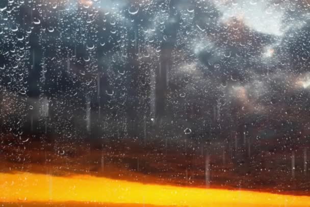 Naturaleza Nubes Día Lluvioso — Vídeos de Stock