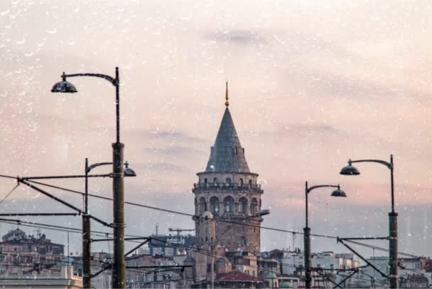 土耳其 伊斯坦布尔 2021年4月22日 欧洲大陆和亚洲大陆之间的梦想之城 伊斯坦布尔在一天的第一道曙光 伊斯坦布尔的城市景观及其自然和历史美景 — 图库视频影像