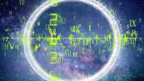 Бесконечная Вселенная Математическим Порядком — стоковое видео