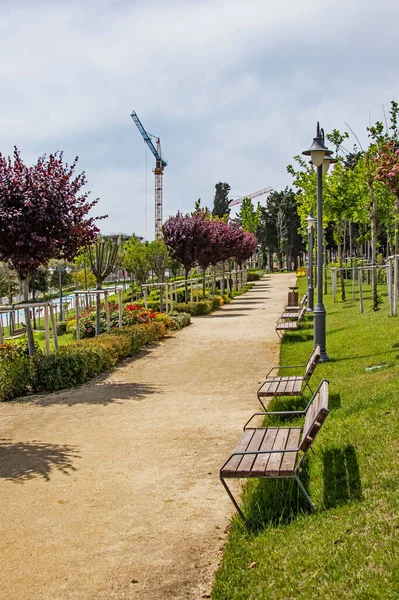 Halkali Istanbul Türkei Mai 2021 Frühlingsansicht Vom Öffentlichen Park Halkali — Stockfoto