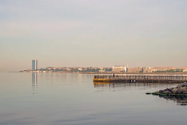 Atakoy Istanbul Turquia Maio 2021 Paisagem Marítima Mar Marmara Vista — Fotografia de Stock