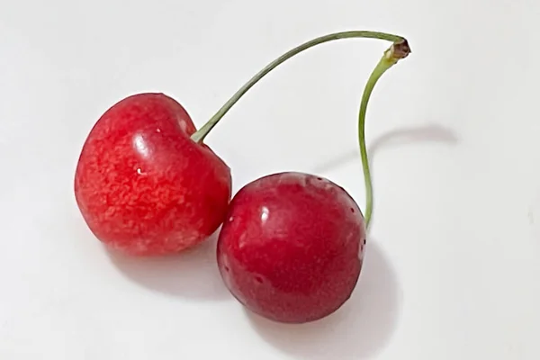 Les Cerises Fruit Populaire Saison Estivale — Photo