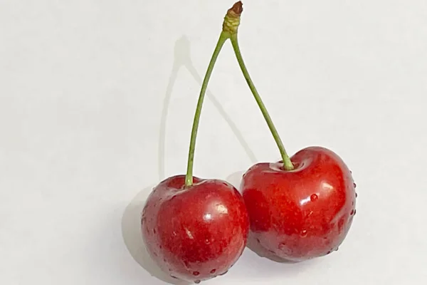 Kersenbessen Populairste Vrucht Van Het Zomerseizoen — Stockfoto
