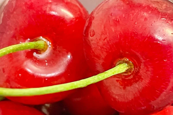 Cherry Berries Most Popular Fruit Summer Season — Stock Photo, Image