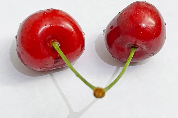 Cherry Berries Most Popular Fruit Summer Season — Stock Photo, Image