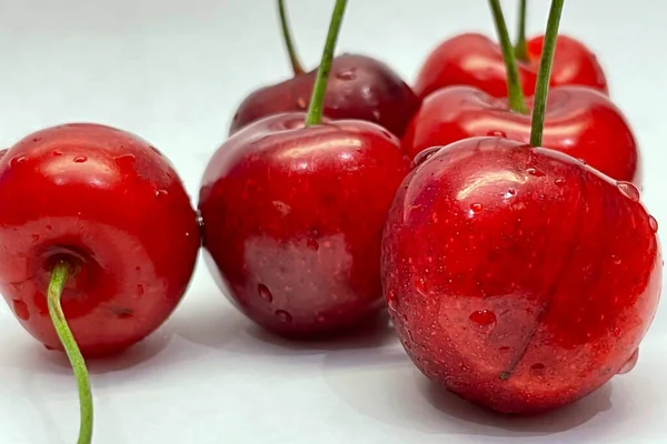 Kirschbeeren Die Beliebteste Frucht Der Sommersaison — Stockfoto