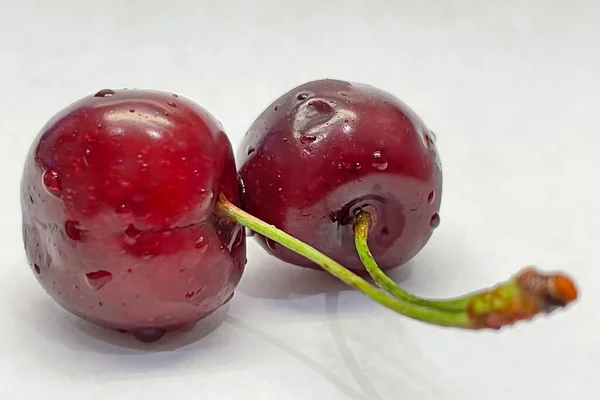 Cherry Berries Most Popular Fruit Summer Season — Stock Photo, Image
