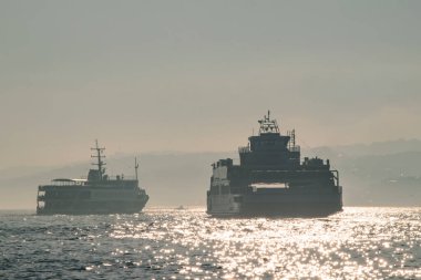 İstanbul, Türkiye-Haziran 10.2021.İstanbul, Avrupa ve Asya kıtaları arasındaki rüya şehir, tarihi, modern ve doğal güzellikleriyle. İstanbul 'dan sabah erken saatlerde şehir manzarası.