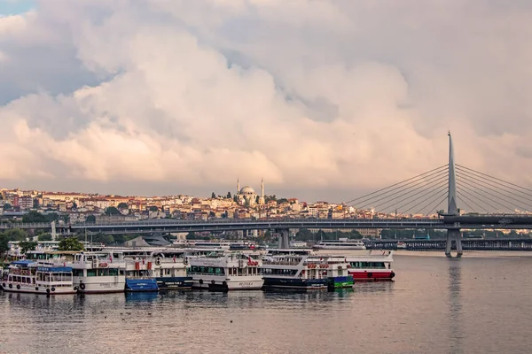 Istanbul Kalkoen Juli 2021 Uitzicht Vanaf Istanbul Oude Stad Vroege — Stockfoto