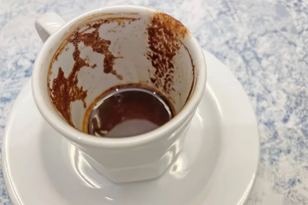 Café Tradicional Turco Una Taza Blanca —  Fotos de Stock