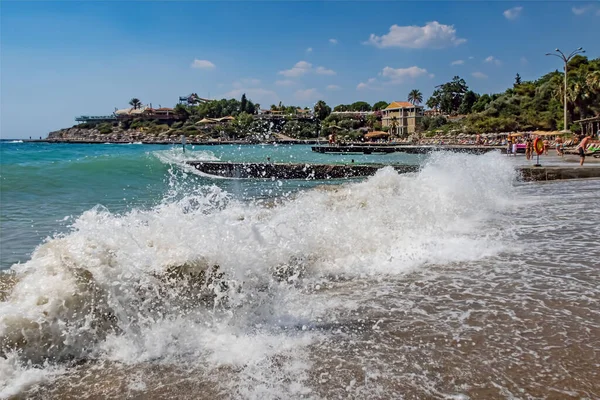 Kusadasi Aydin Türkei Juli 2021 Der Blick Von Pinebay Feriendorf — Stockfoto