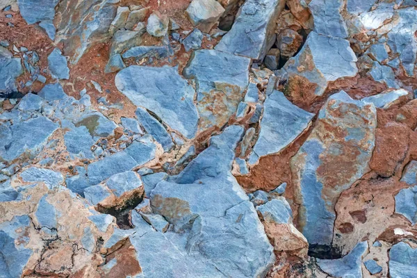 Παράκτια Βράχια Και Βραχώδεις Επιφάνειες Στη Φύση — Φωτογραφία Αρχείου