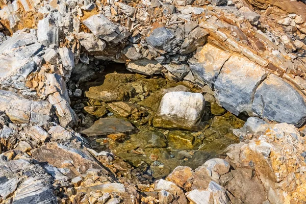 Kustkliffen Rotsoppervlakken Natuur — Stockfoto