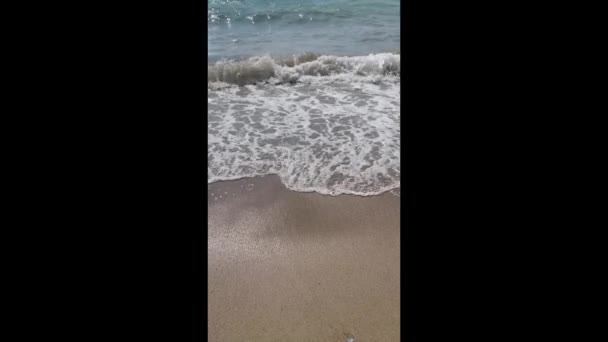 Zee Strand Golven Het Zomerseizoen — Stockvideo