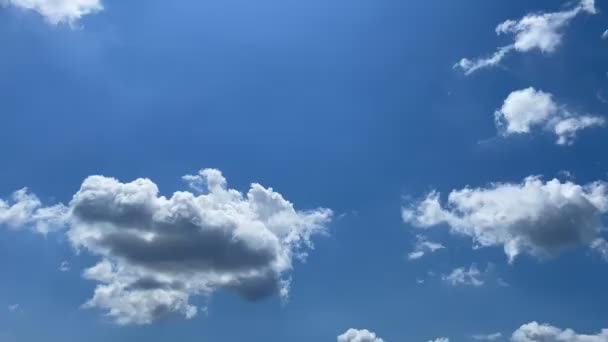 Tijdsverloop Blauwe Lucht Wolken — Stockvideo