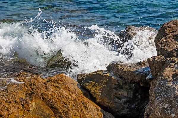 Águas Claras Azuis Mar Egeu Para Turistas Que Amam Férias — Fotografia de Stock