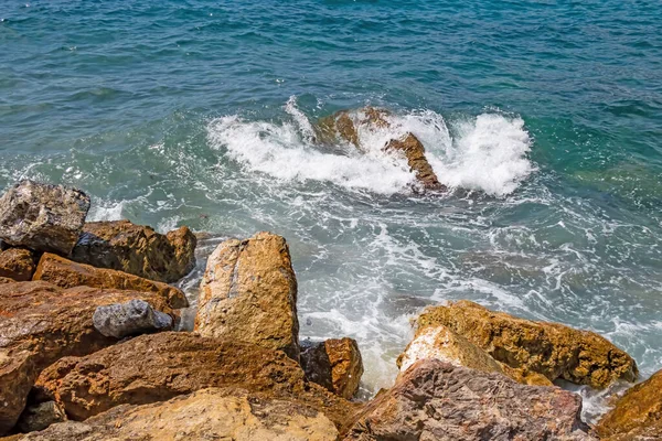 Klart Och Blått Vatten Egeiska Havet För Turister Som Älskar — Stockfoto