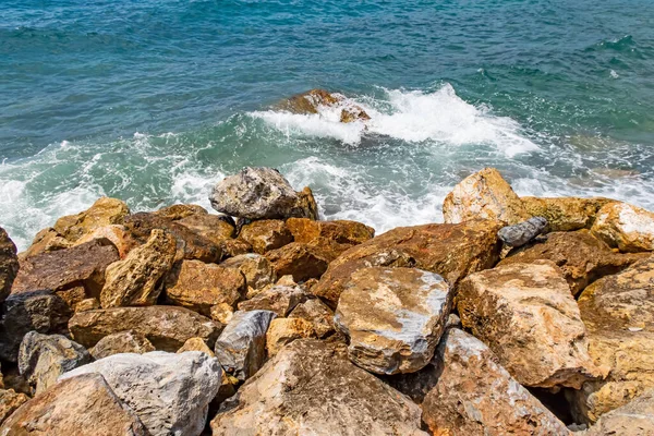 Aguas Claras Azules Del Mar Egeo Para Los Turistas Que —  Fotos de Stock